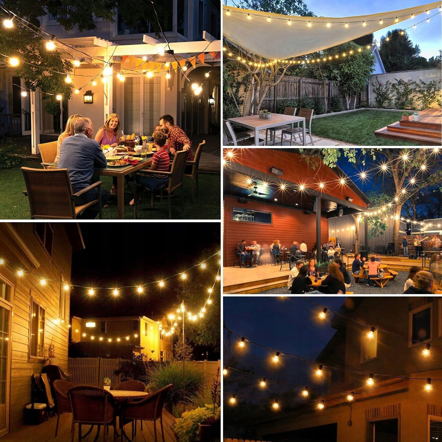 Ghirlanda luminoasa, LED, model Moza, 10 becuri, 380cm, incarcare solara, lumina alb cald [3]