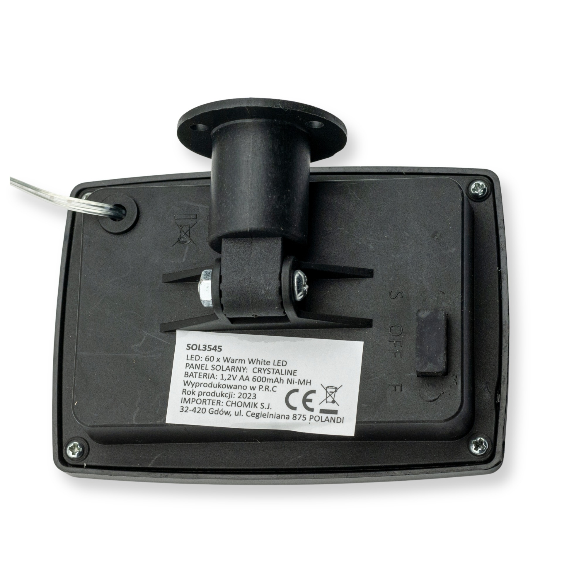 Ghirlanda luminoasa, LED, model Moza, 20 becuri, 580cm, incarcare solara, lumina alb cald [9]