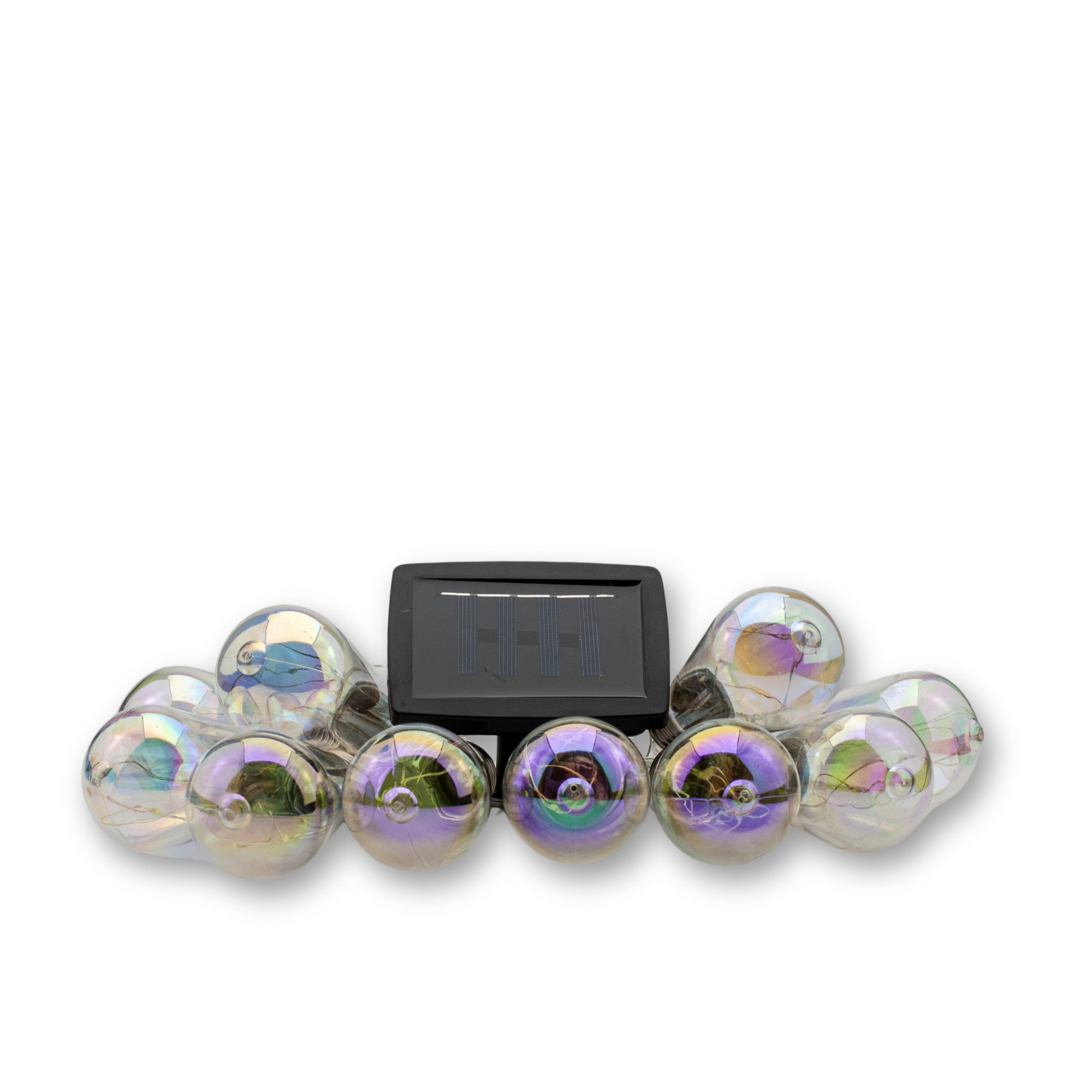 Ghirlanda luminoasa, LED, model Felisi, 10 becuri, 380cm, incarcare solara, lumina alb multicolor [9]