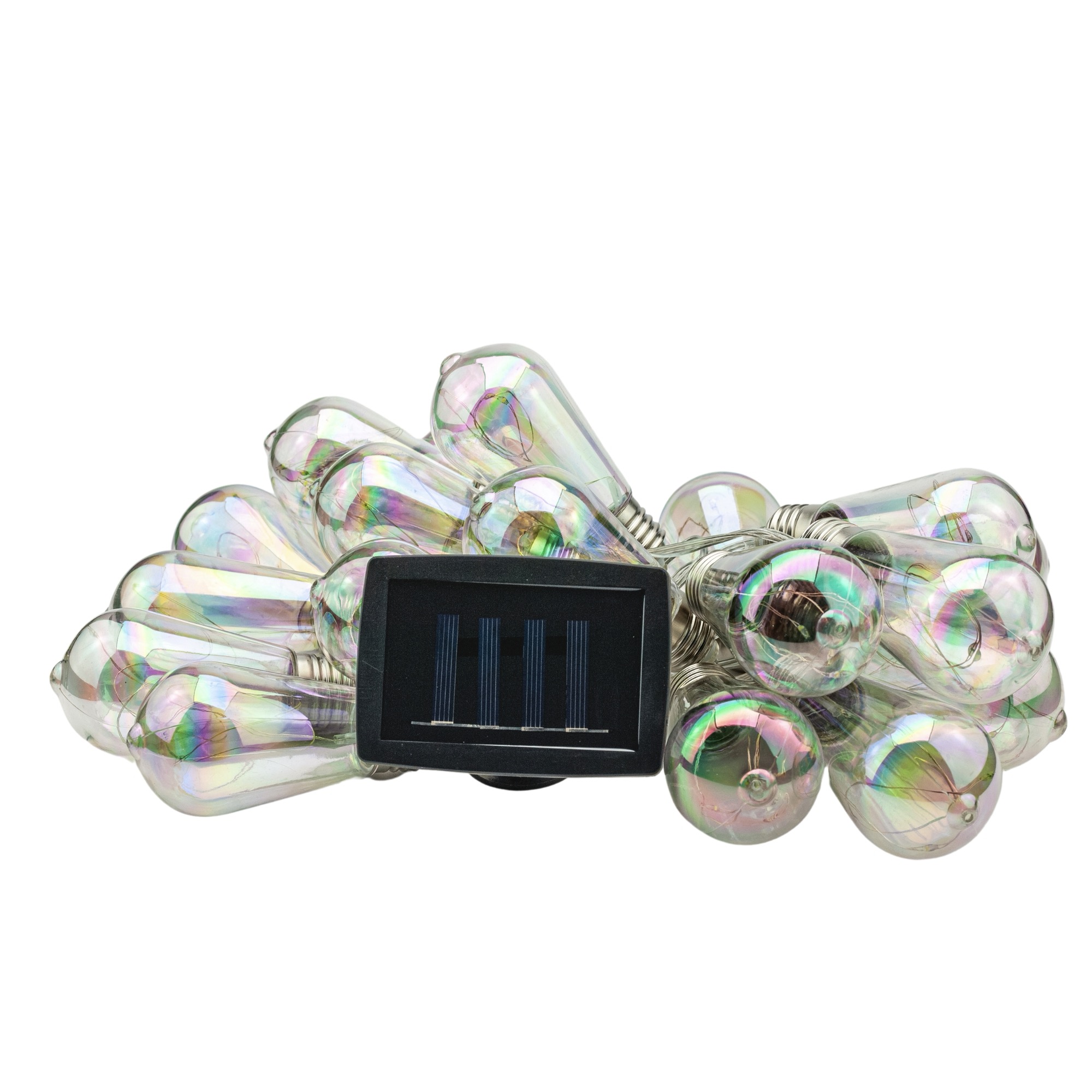 Ghirlanda luminoasa, LED, model Felisi, 20 becuri, 580cm, incarcare solara, lumina alb multicolor [9]