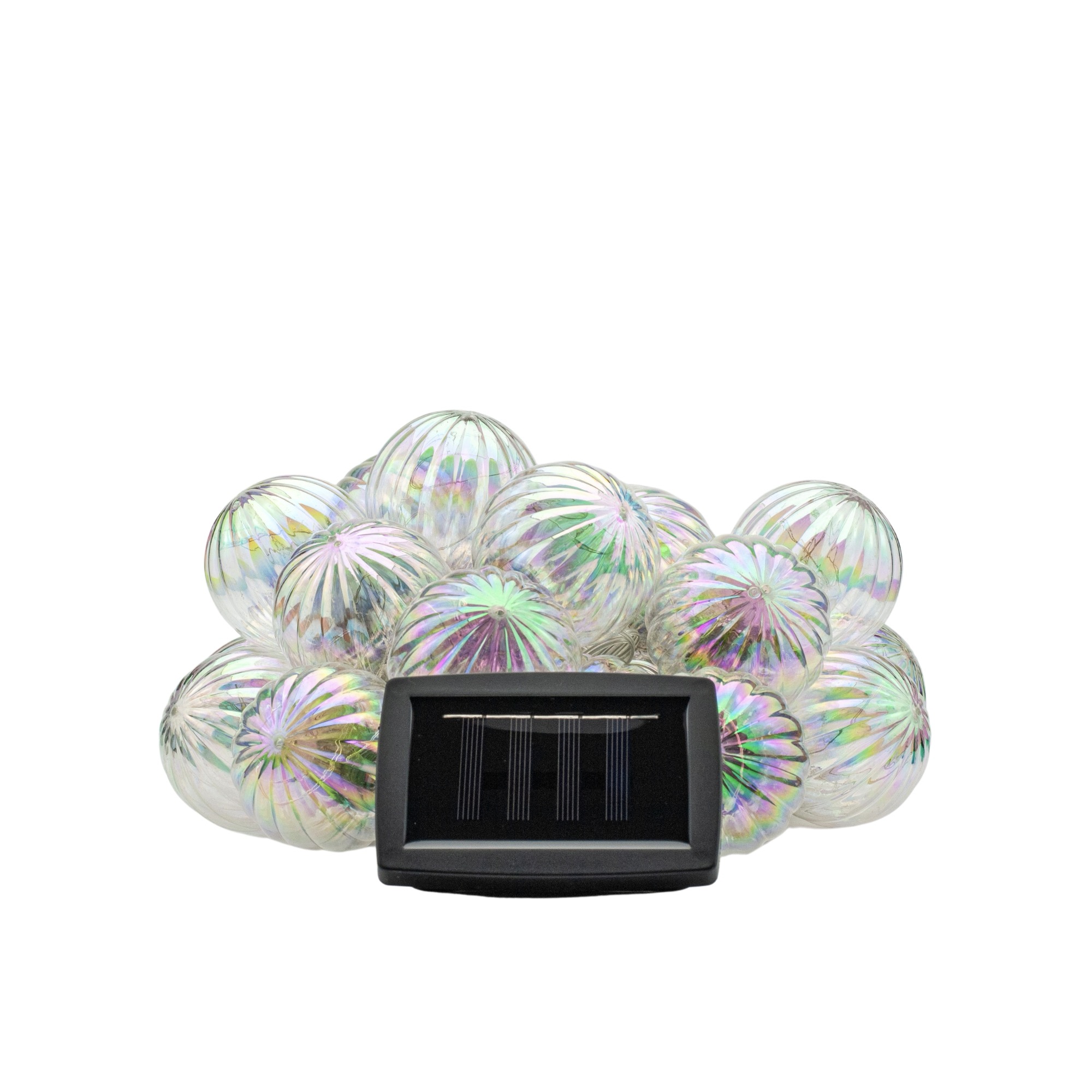 Ghirlanda luminoasa, LED, model Loris, 20 becuri, 580cm, incarcare solara, lumina alb multicolor [8]