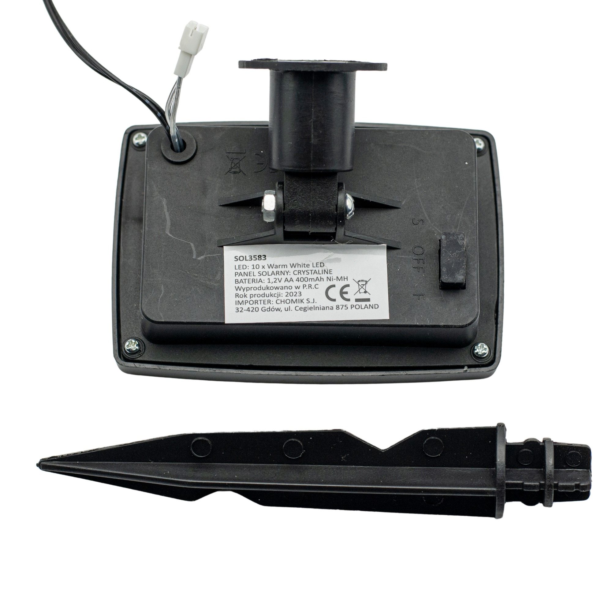 Ghirlanda luminoasa, LED, model Rona, 10 becuri, 380cm, incarcare solara, lumina alb cald [8]