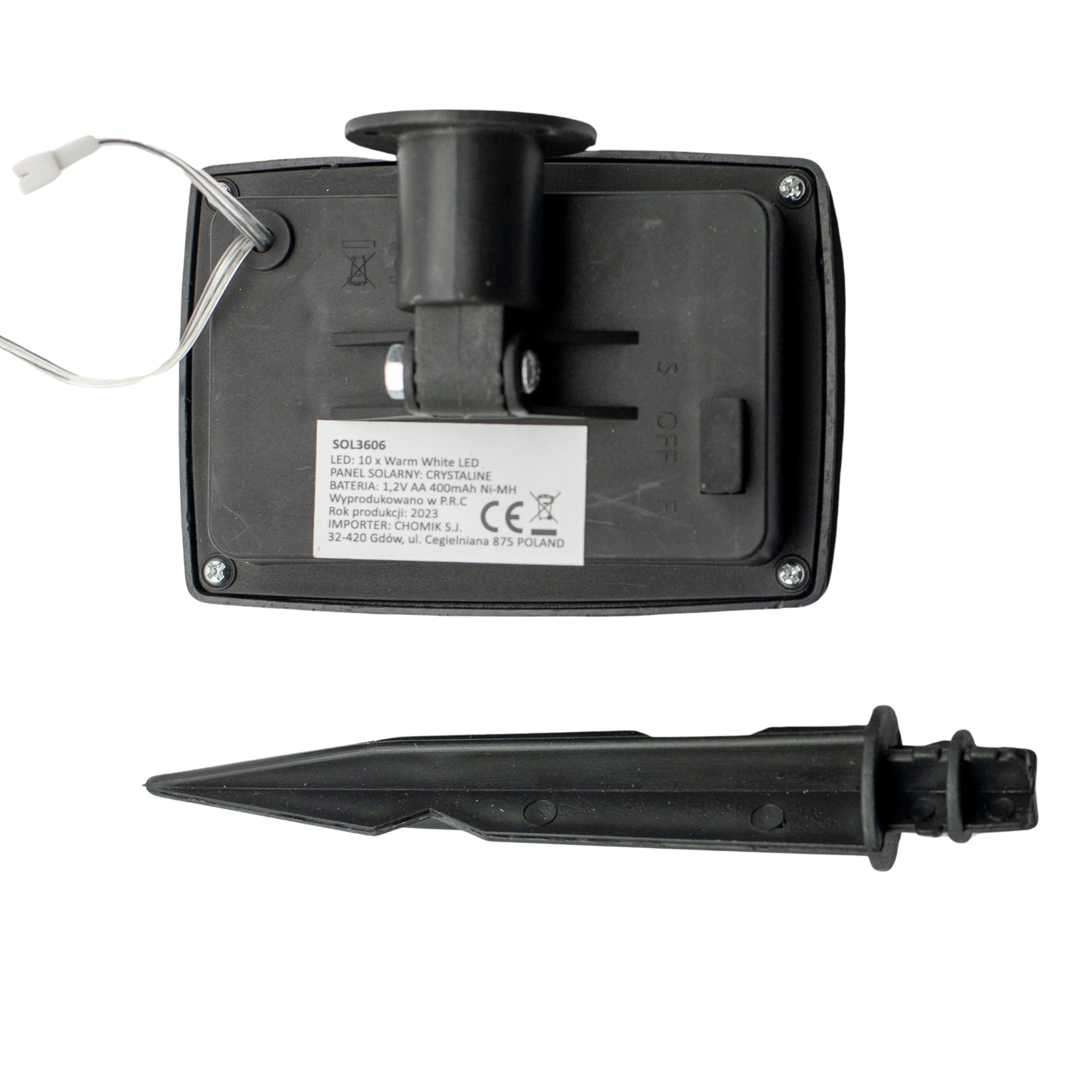 Ghirlanda luminoasa, LED, model Hemma, 10 becuri, 380cm, incarcare solara, lumina alb cald [10]