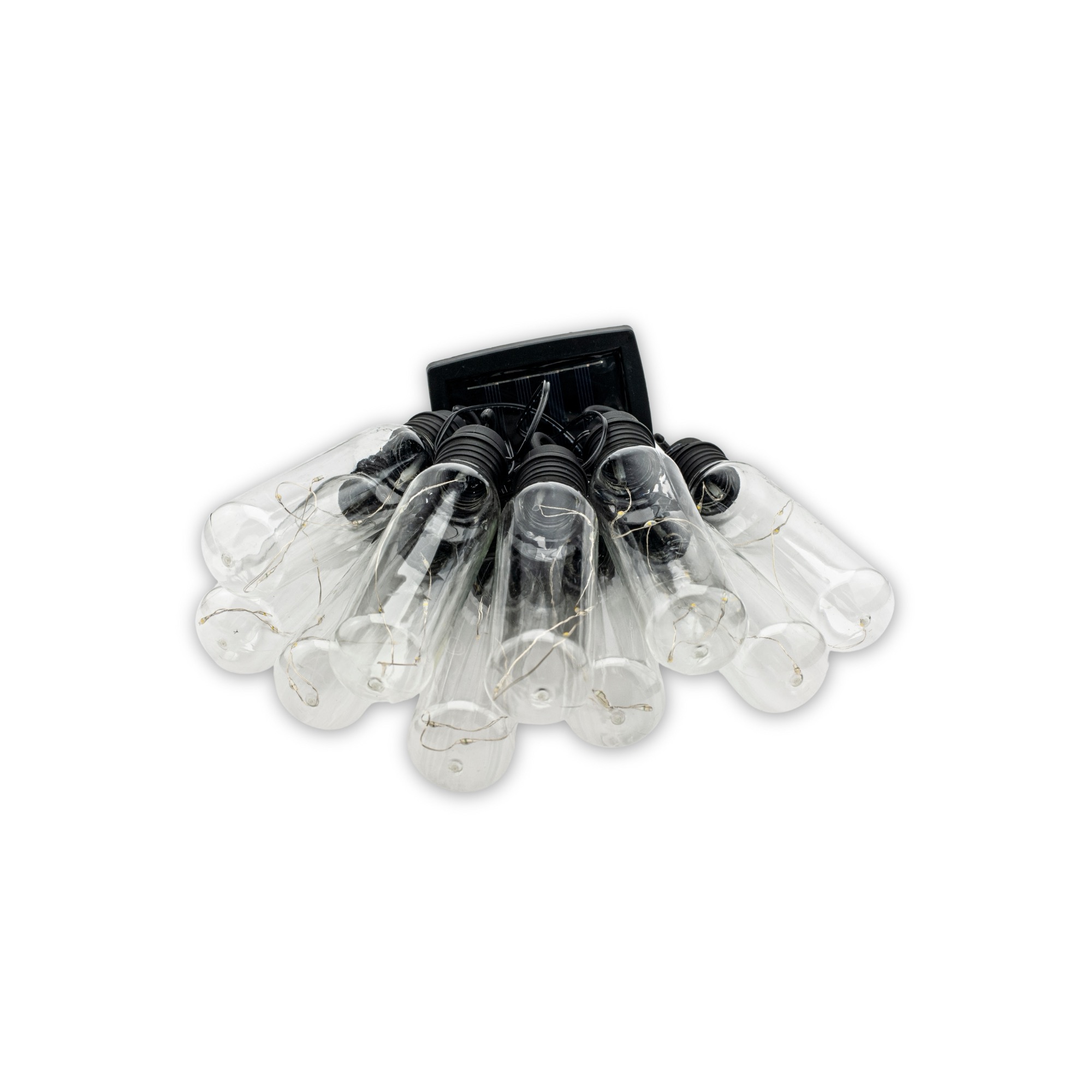 Ghirlanda luminoasa, LED, model Lux, 10 becuri, 380cm, incarcare solara, lumina alb cald [11]