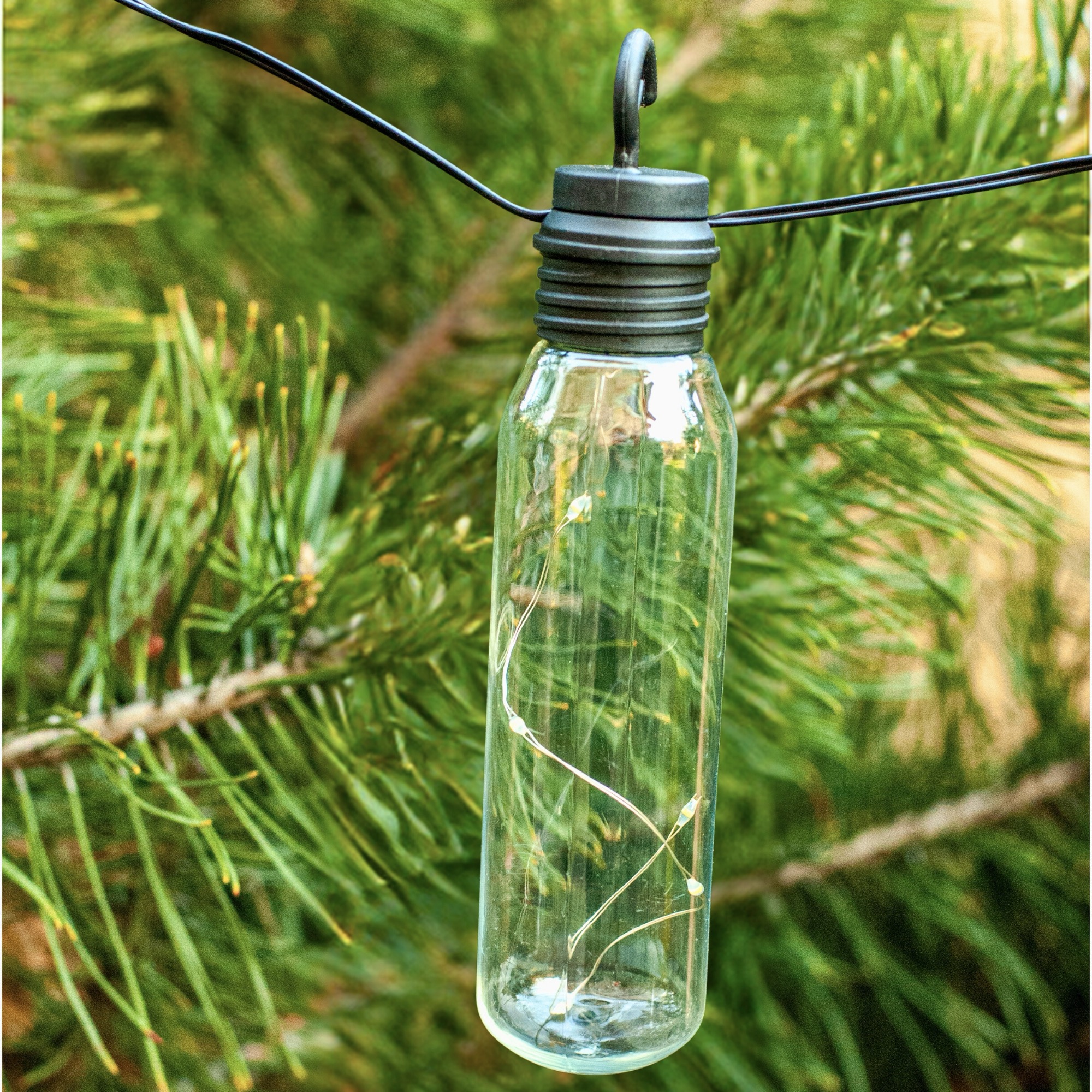 Ghirlanda luminoasa, LED, model Lux, 10 becuri, 380cm, incarcare solara, lumina alb cald [13]