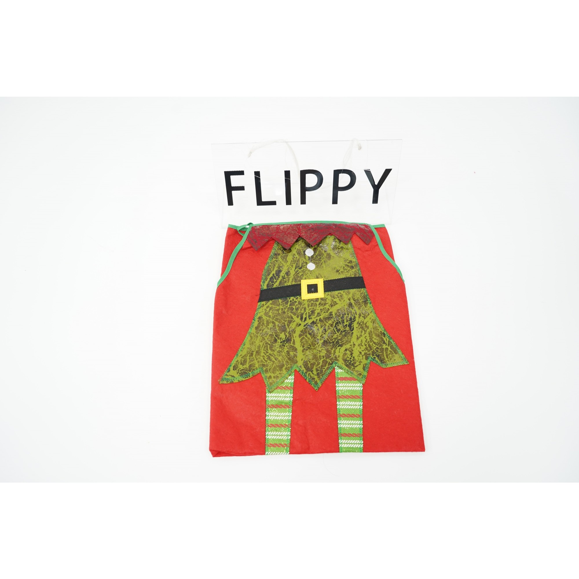 Sort Craciun, , cu model de elf, rosu, pentru adulti, poliester [6]