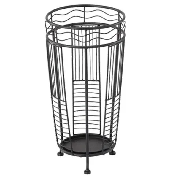 MOBILIER - Suport umbrele metalic, 25x25x49 cm, negru