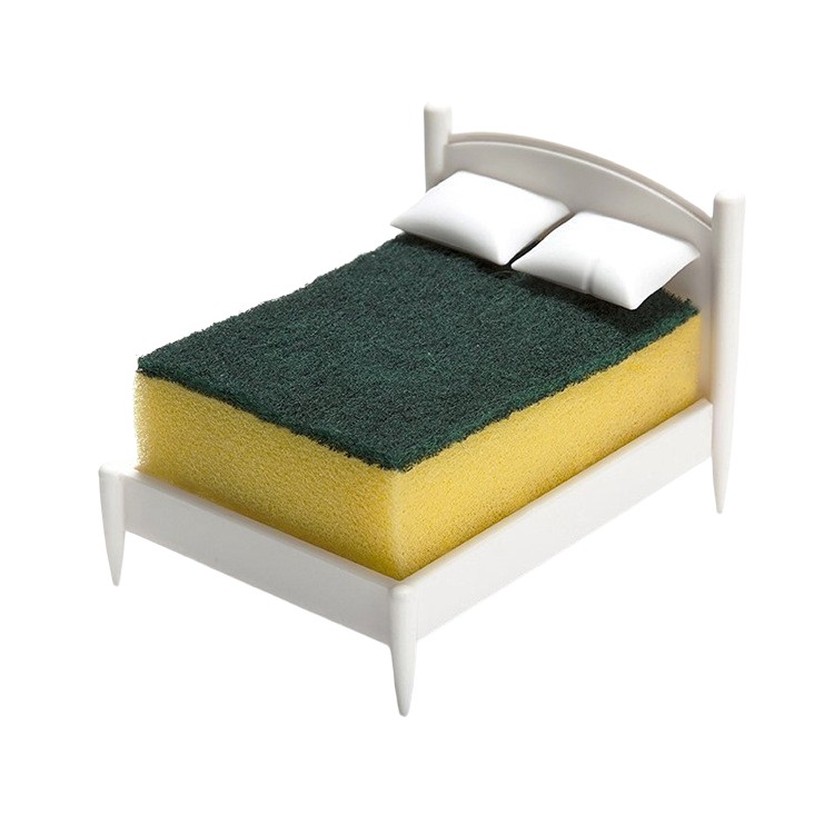 Accesorii Bucătărie - Suport de Scurgere, , pentru Burete/Sarma, Model Pat, Alb