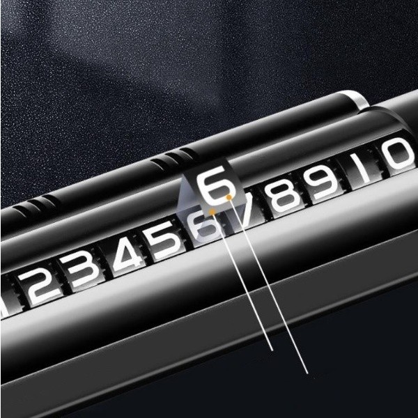 Suport numar de telefon cu odorizant pentru parcare Negru [2]