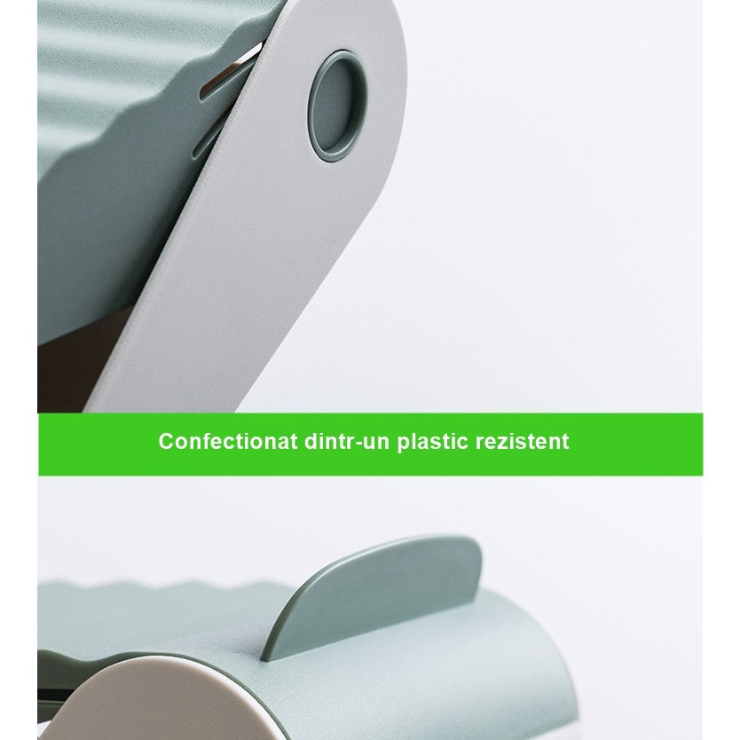 Suport pentru Pantofi, , cu Două Straturi, Organizator, Antiderapant și Durabil, Inălțime Reglabilă, 25.5x11x7.5 cm, Verde, 150 g [3]