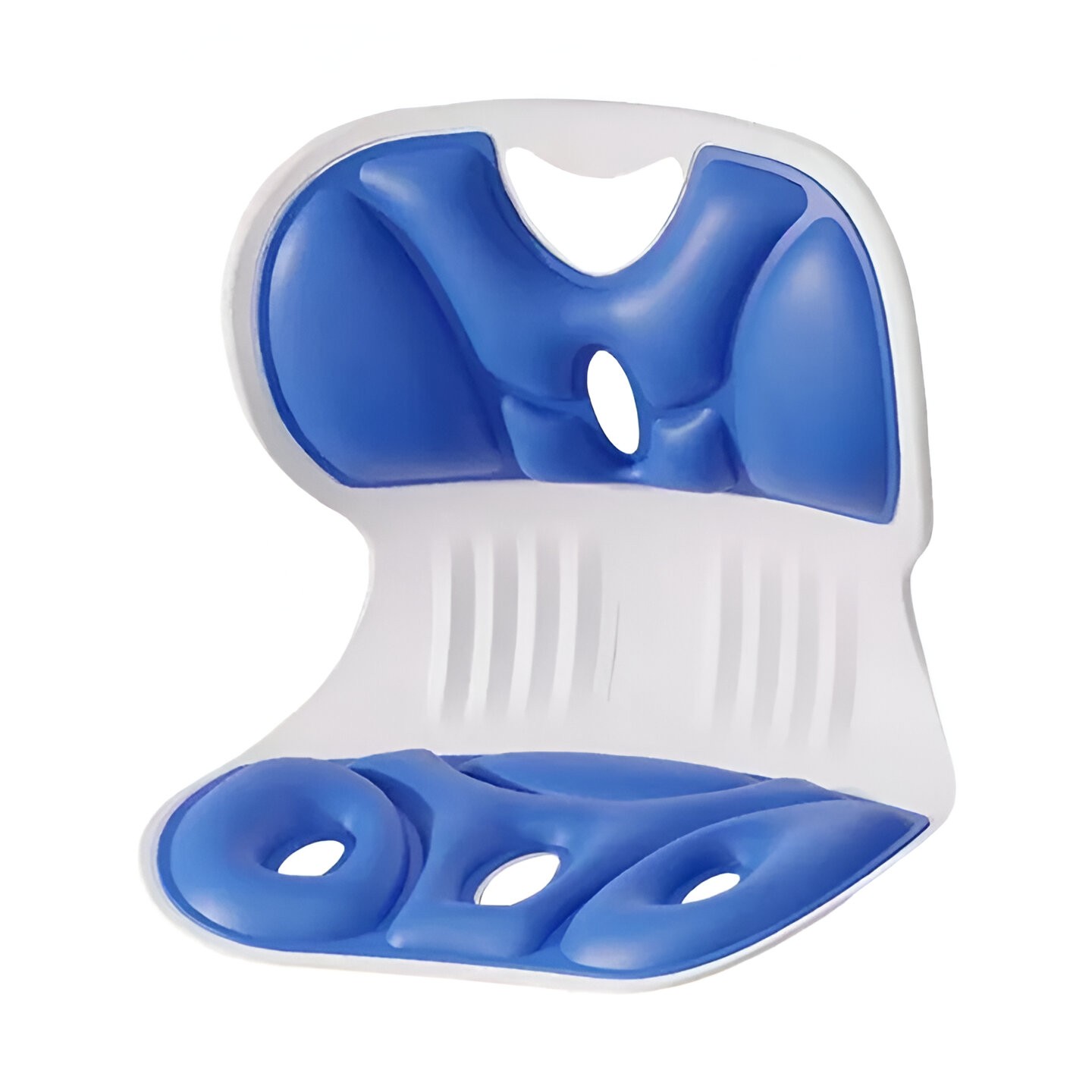 Suport pentru Scaun, , pentru Corectarea Posturii, Portabil, Ergonomic, Ameliorare Durere, Respirabil, 36x34x33 cm, Marime L, Albastru [6]