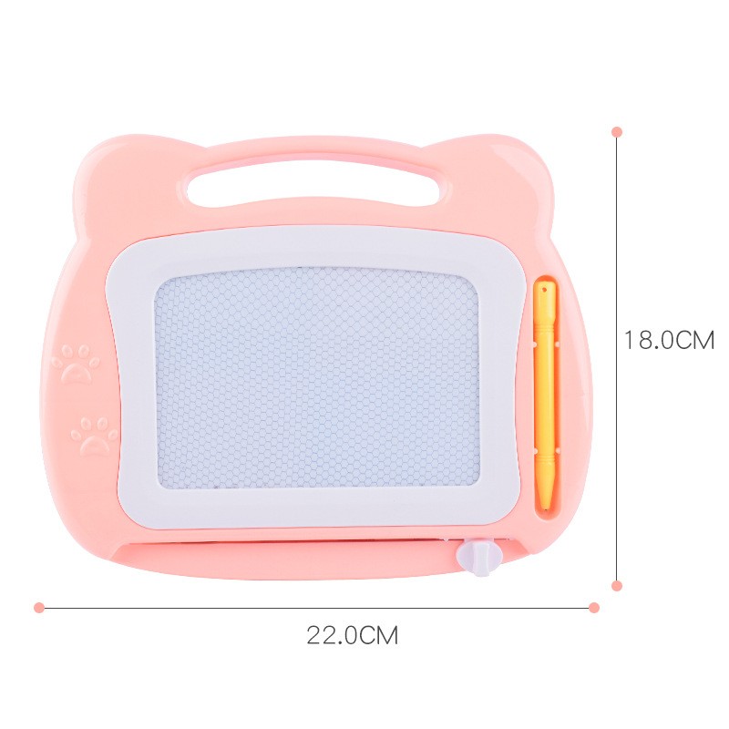 Tabla Magnetica pentru desen , Pix, forma dreptunghi, dimensiuni 23x17 cm, Dezvolta Creativitatea, cu picioare suport, Portocaliu [1]