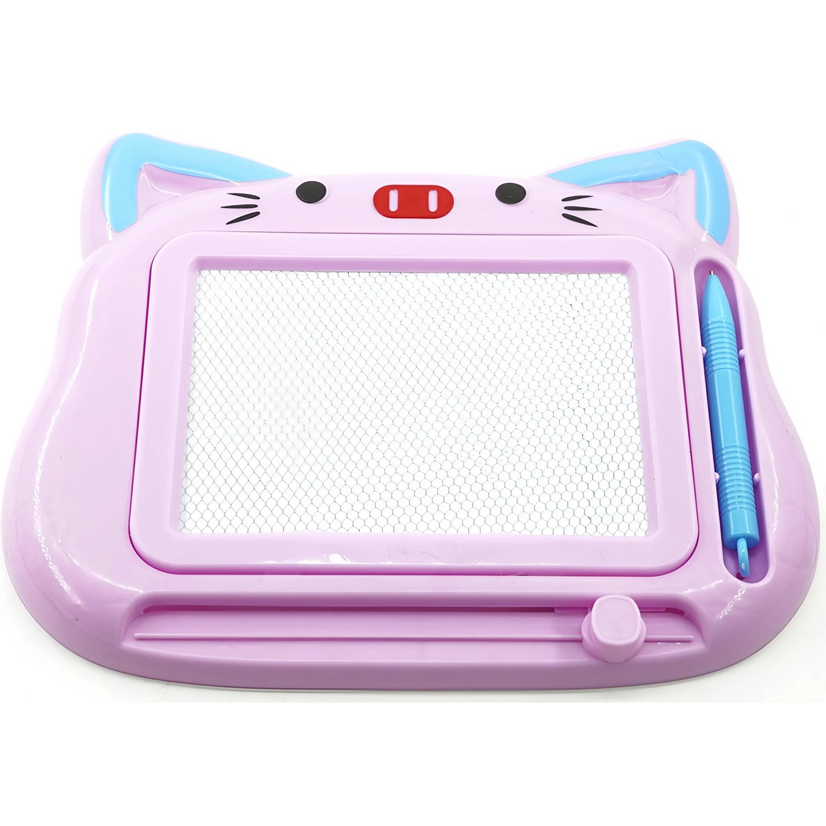 ✨TOATE PRODUSELE✨ - Tablita Magnetica de Scris si Desenat, , Model Pisica, cu Creion, Dimensiuni 23.2x18.5 cm, Suprafata Desen 14.6x10.4 cm, Dezvolta Imaginatia si Creativitatea, Incurajeaza Exersarea Scrisului, Mov