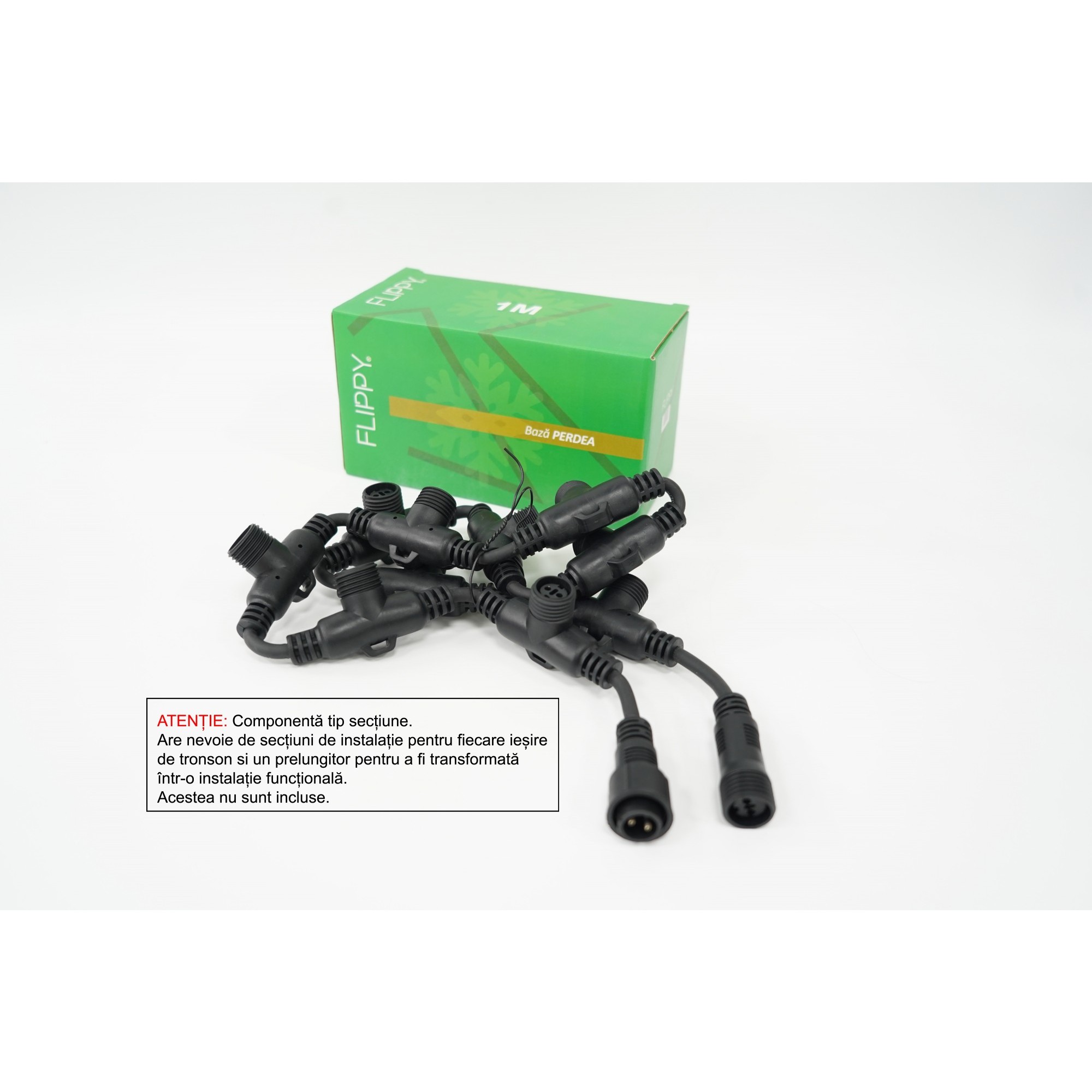 Accesorii si componente - Tronson , 1 m IP65, Fir Negru