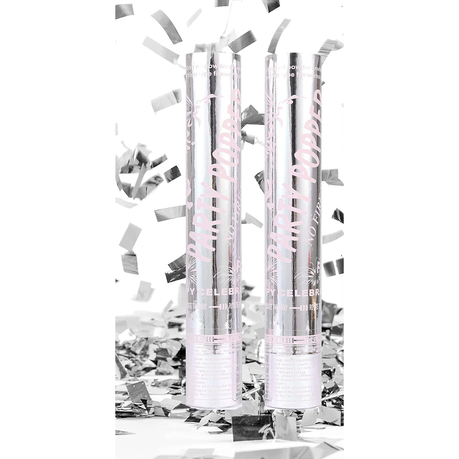 ✨TOATE PRODUSELE✨ - Tun Confetti Petrecere, , Lungime 30 cm, Argintiu