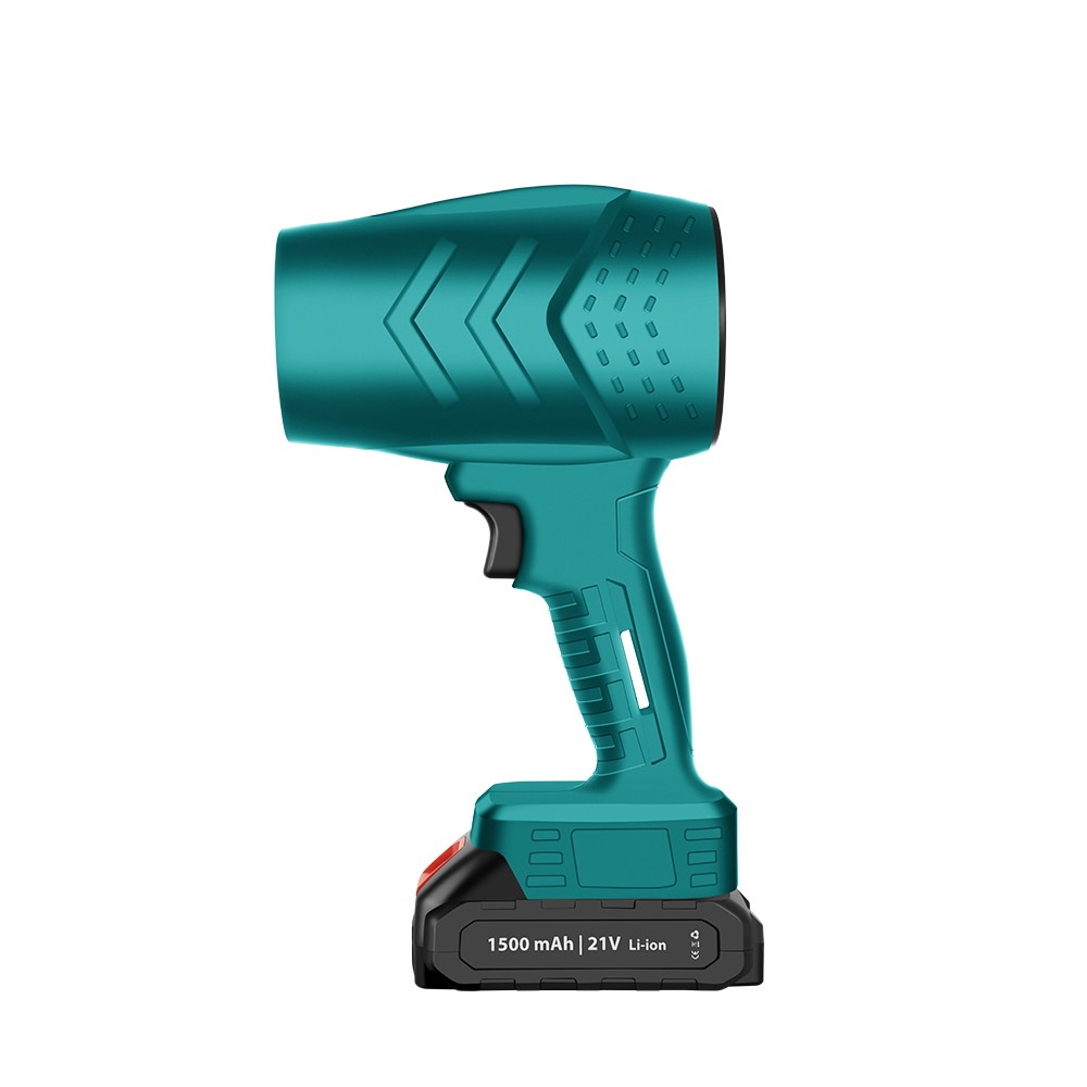 ✨TOATE PRODUSELE✨ - Suflanta de Aer Multifunctionala Portabila, , Incarcare Auto, pentru Gratar, Masina, Indepartare Frunze si Praf, 1500 mAh, Viteta de Rotatie 25000 RPM, 2 Baterii de Li si Incarcator, Buton Lateral, Turcoaz