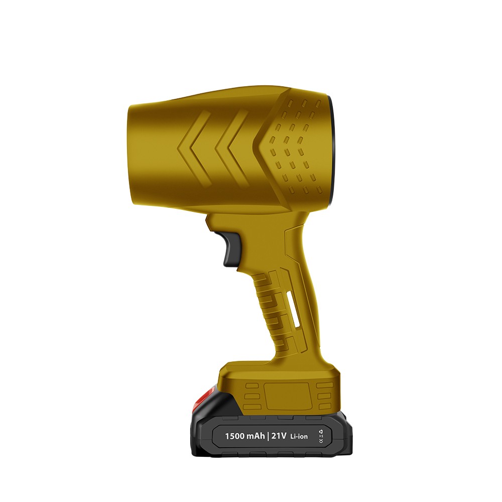 ✨TOATE PRODUSELE✨ - Suflanta de Aer Multifunctionala Portabila, , Incarcare Auto, pentru Gratar, Masina, Indepartare Frunze si Praf, 1500 mAh, Viteta de Rotatie 25000 RPM, 2 Baterii de Li si Incarcator, Buton Lateral, Bej