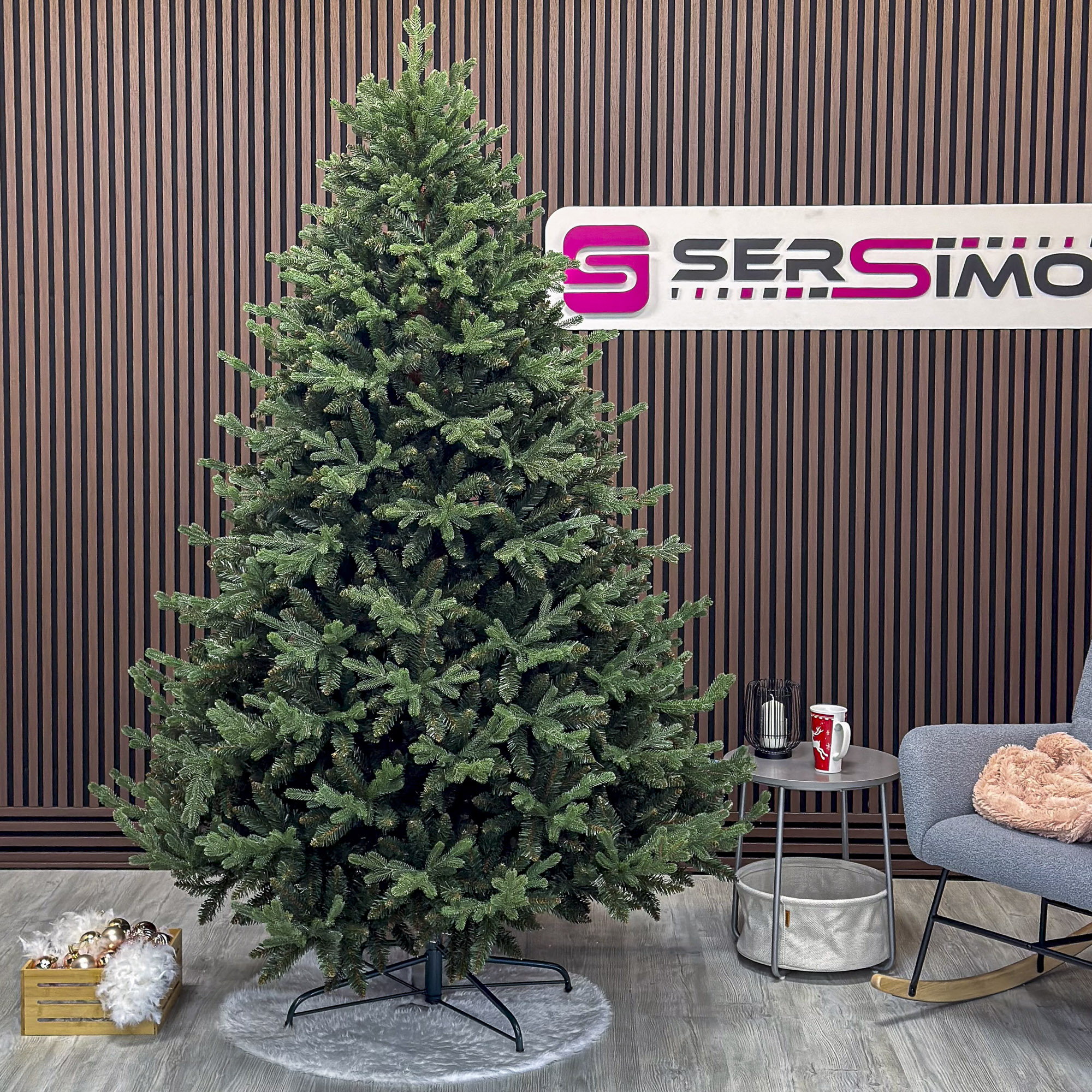 Brad artificial Christmas Deluxe by Sersimo, Royal Felara, 2D+3D, 210cm [7]