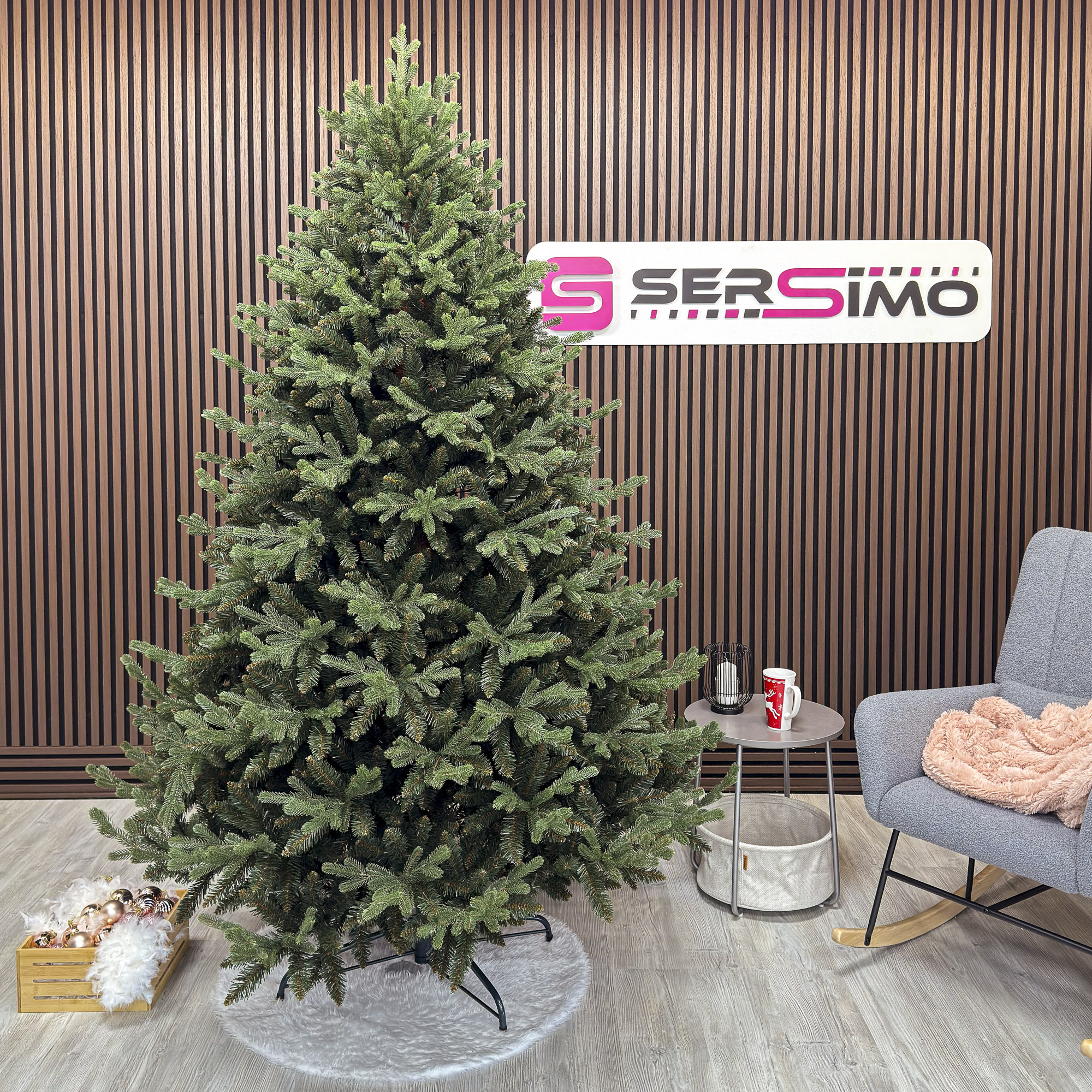 Brad artificial Christmas Deluxe by Sersimo, Royal Felara, 2D+3D, 230cm [23]