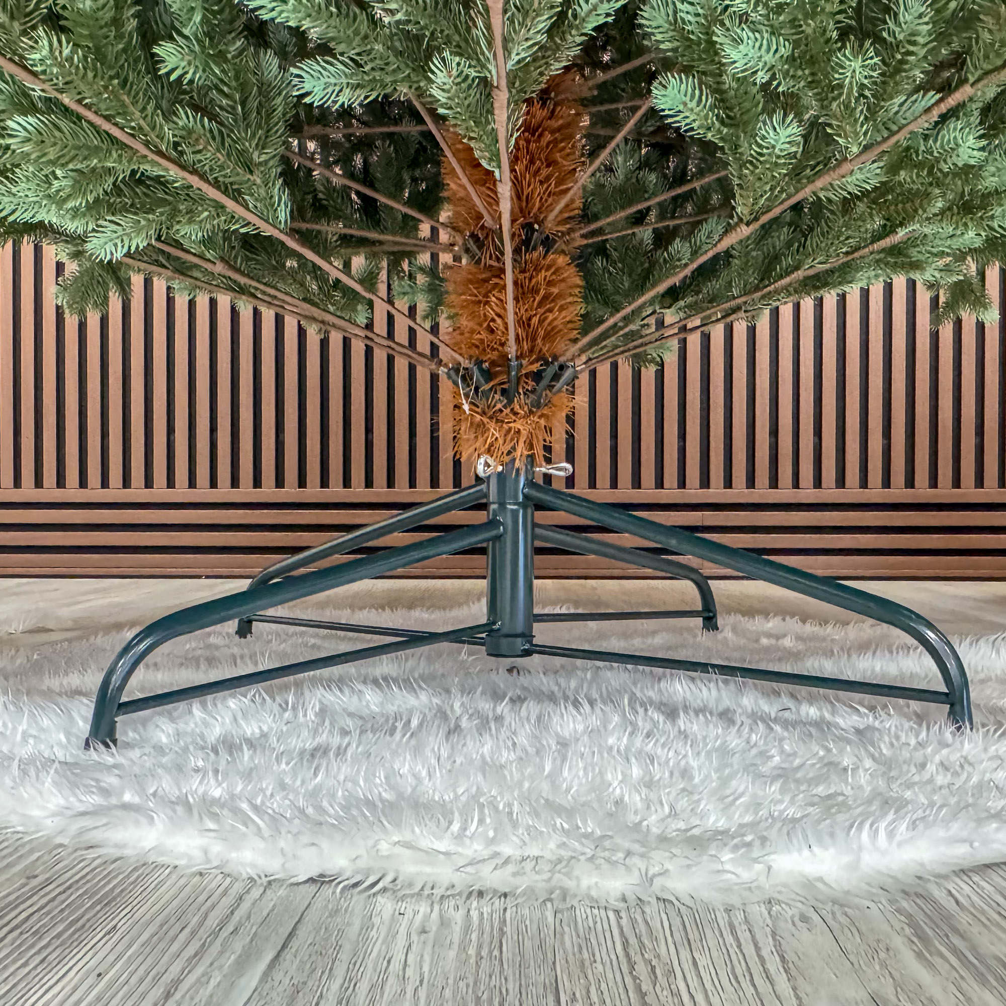 Brad artificial Sersimo, Hollandia, verde cu varfuri argintii, integral 3D, 230 cm [12]