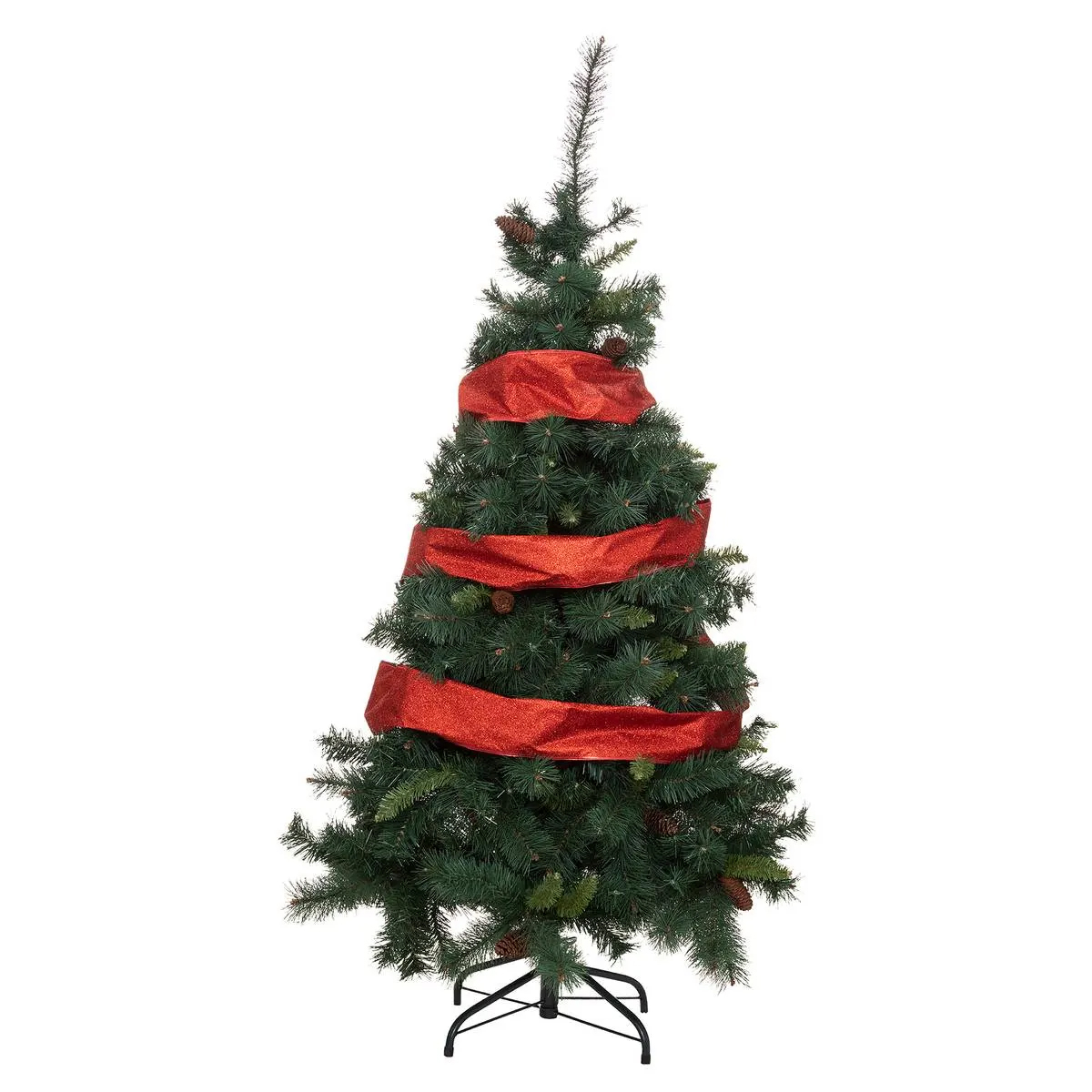 Ghirlanda decorativa panglica 12x500 cm, din PVC, rosie [3]