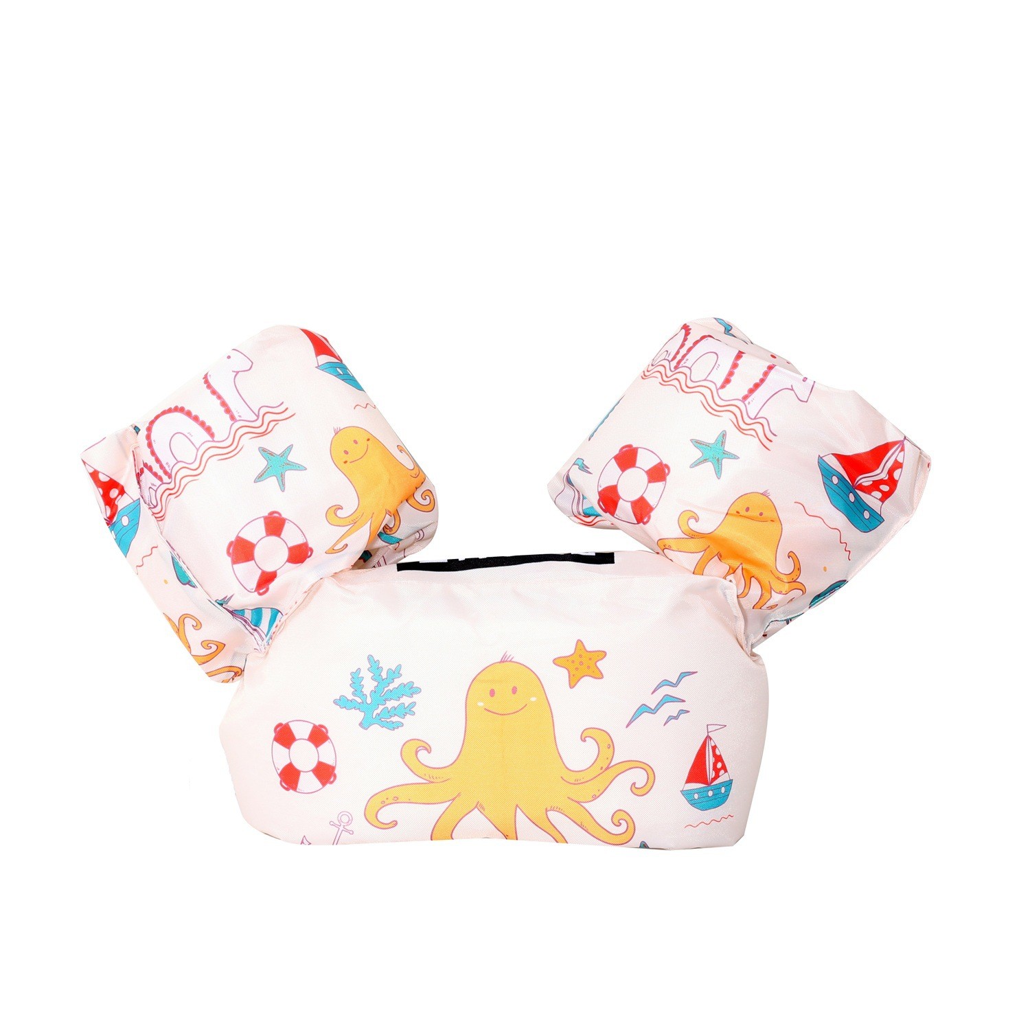 Vesta de salvare pentru copii cu aripioare de inot, , Crem, Model caracatita [4]