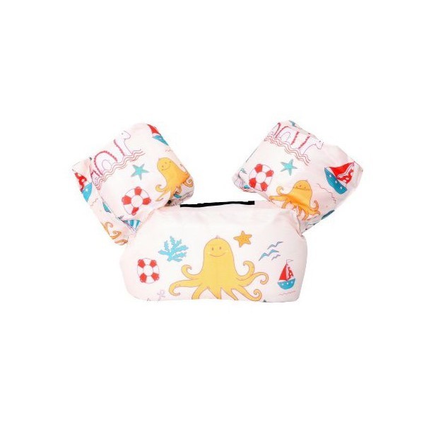 Vesta de salvare pentru copii cu aripioare de inot, , Crem, Model caracatita [1]