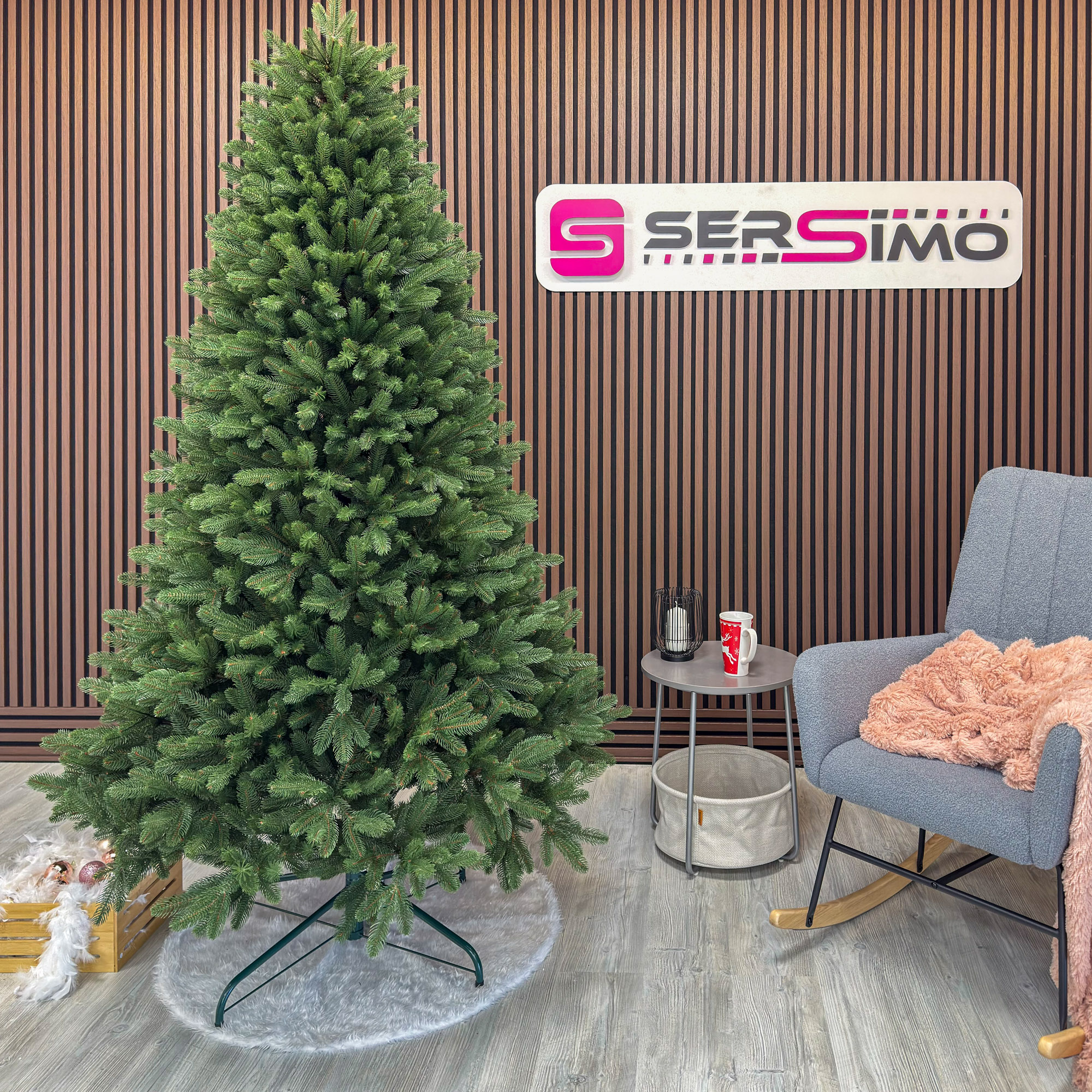 Brad artificial Sersimo, Viorisse Elite, verde, integral 3D, 220 cm [2]