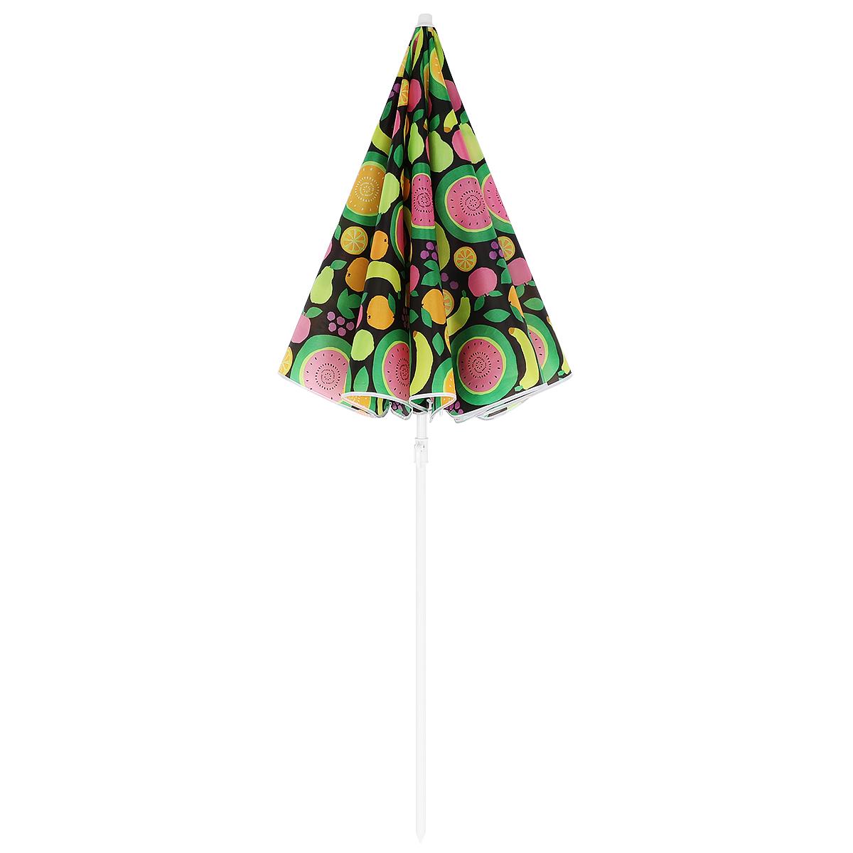 Umbrela de plaja 160 cm cu structura metalica, inclinare reglabila si husa transport, multicolor [6]