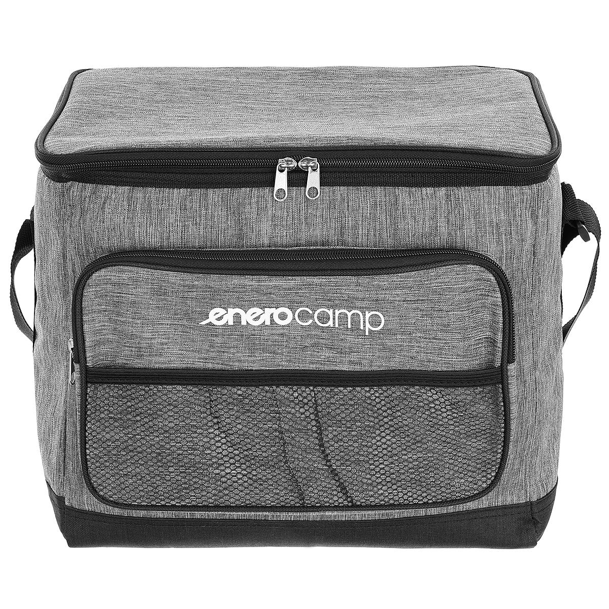 Geanta termica 25L cu buzunare frontale, strat interior PEVA si curea reglabila, 34x24x30 cm, gri [6]