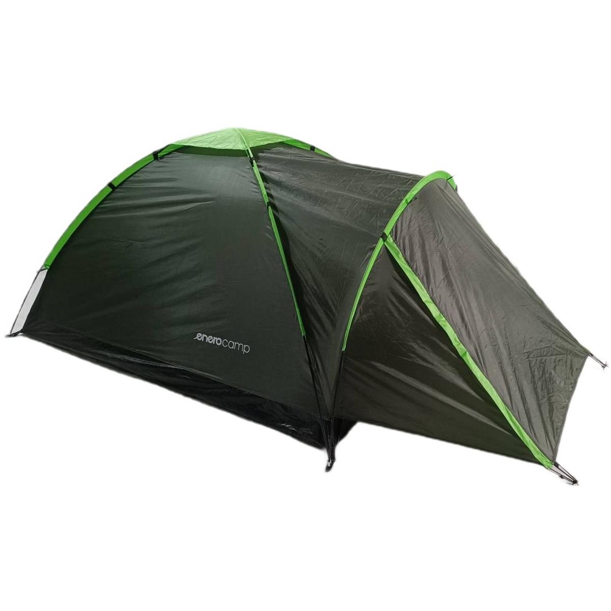 Corturi camping - Cort camping 2 persoane cu veranda, impermeabil 3000 mm, 275x150x105 cm, verde
