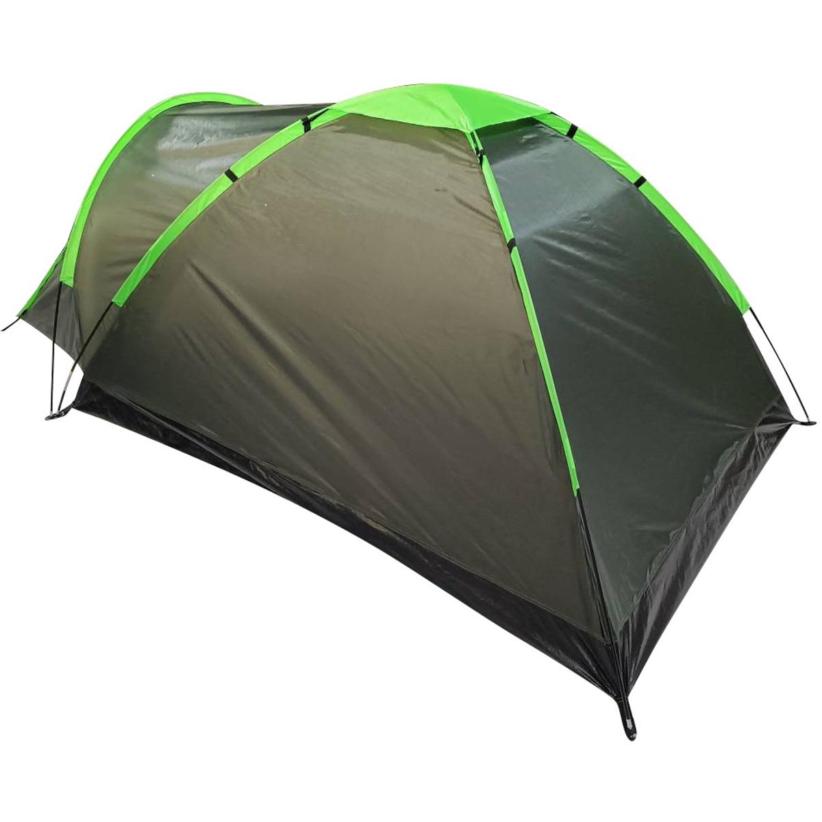 Cort camping 2 persoane cu veranda, impermeabil 3000 mm, 275x150x105 cm, verde [4]