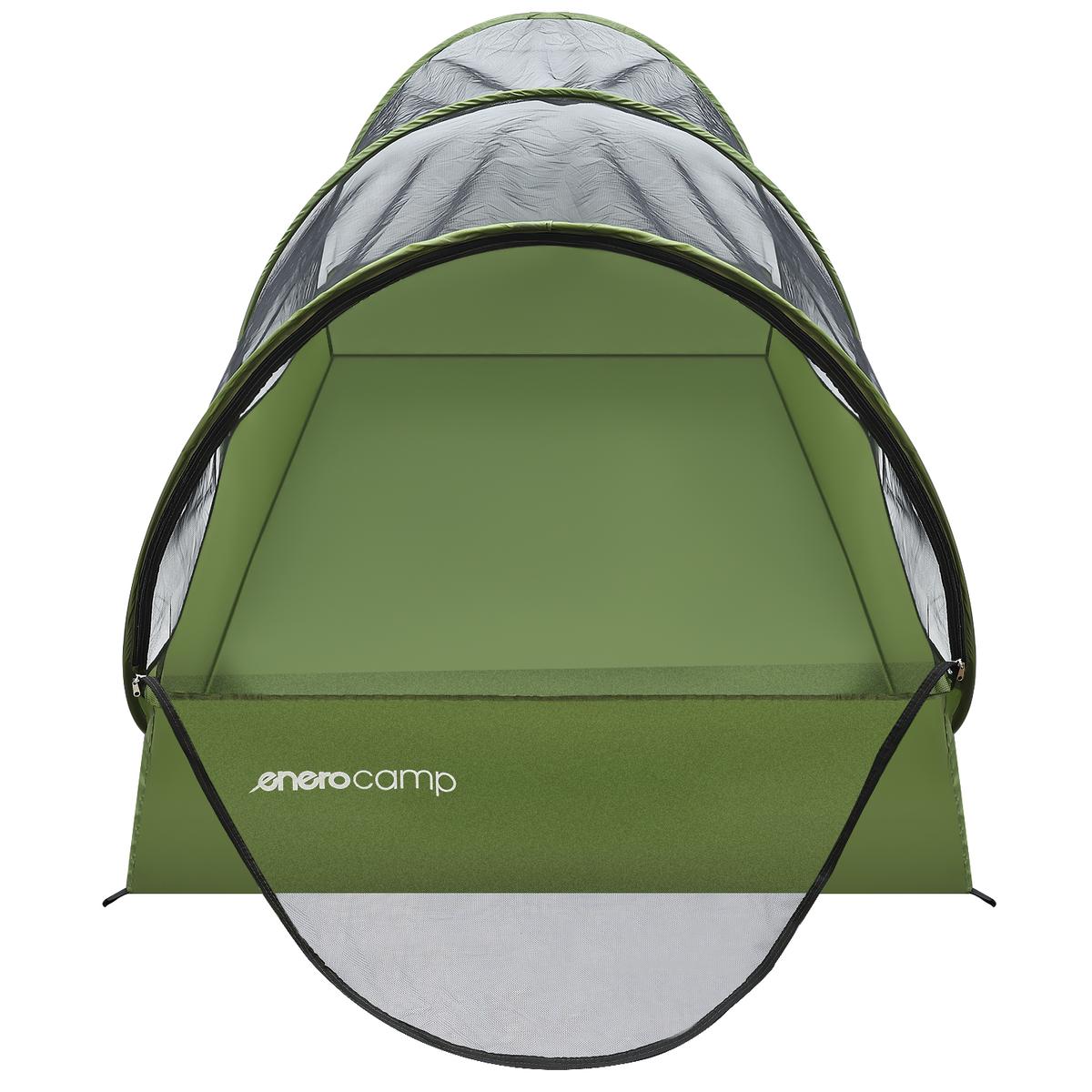 Cort cu plasa anti-insecte autoexpandabil, pentru plaja sau camping, 190x120x95 cm, verde [7]