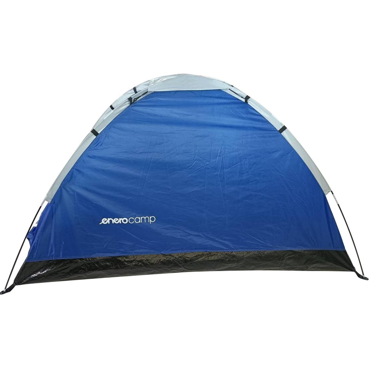 Cort usor de camping 2 persoane, cu plasa tantari, 200x120x100 cm, albastru [3]