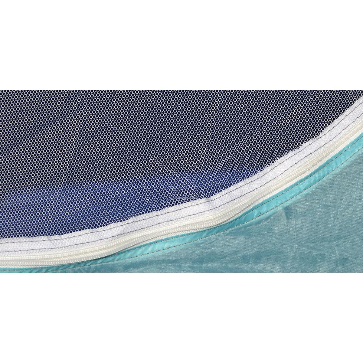 Cort camping iglu, 4 persoane, impermeabil, plasa anti-insecte, 240x210x130 cm, gri [8]