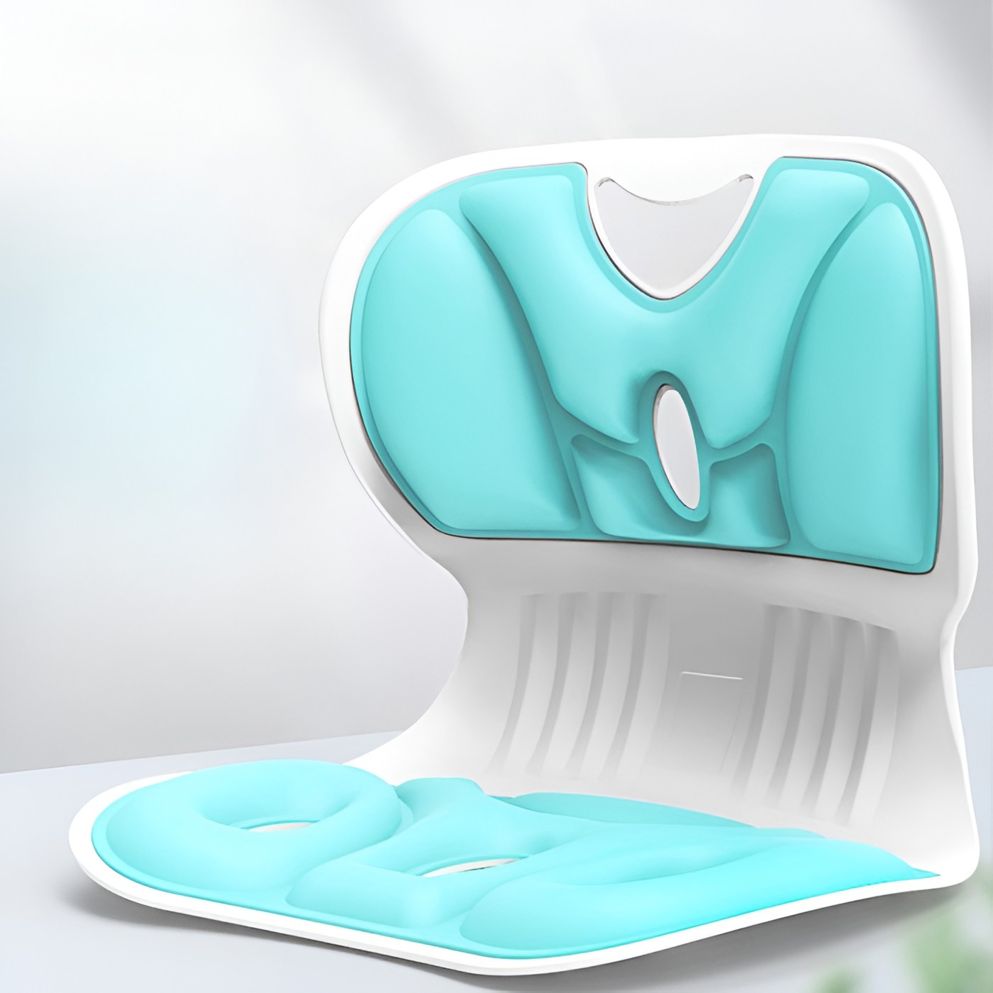 Suport pentru Scaun, , pentru Corectarea Posturii, Portabil, Ergonomic, Ameliorare Durere, Respirabil, 32x29x28 cm, Marime S, Verde [1]