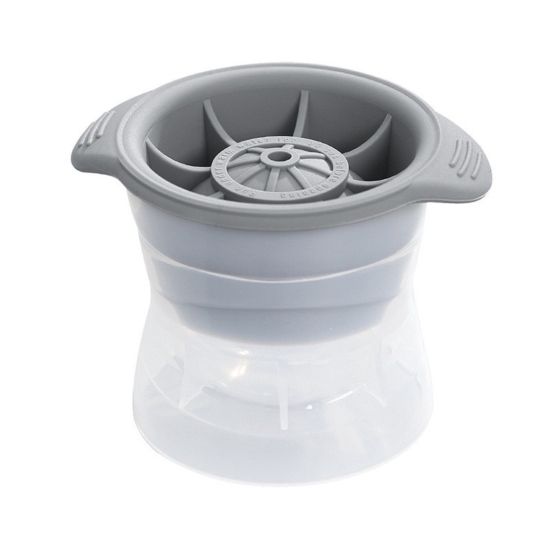 Forme cuburi de gheata - Forma cub de gheata, , rotund, Polipropilena/Silicon, 11x7.5x7.8 cm, Gri