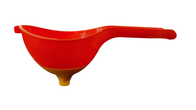 Planie 2in1 pentru Strecurat Ulei, Ceai sau Lichide, Sita Deasa, Plastic PVC, Portocaliu [3]