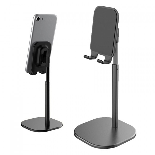 Suport Premium Metalic pentru Tableta sau Telefon cu Inaltime si Unghi de Vizualizare Reglabil - Negru [12]