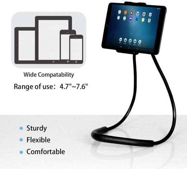 Suport Multifunctional Flexibil pentru Gat Reglabil compatibil Telefon sau Tableta Premium Vlog Universal [7]