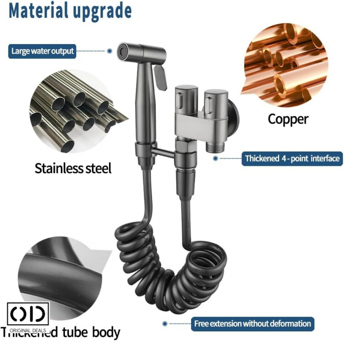 Adaptor Bideu Adaptor wc bideu Adaptor bideu pentru wc accesoriu pentru bideu robinet bideu cap de dus pentru bideu para dus pentru bideu set de dus pentru bideu baterie bideu pulverizator bideu [15]