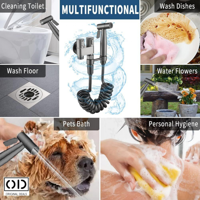 Adaptor Bideu Adaptor wc bideu Adaptor bideu pentru wc accesoriu pentru bideu robinet bideu cap de dus pentru bideu para dus pentru bideu set de dus pentru bideu baterie bideu pulverizator bideu [10]