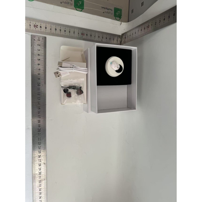 Aparat Auditiv Intraauricular In-Ear, , Amplificator de sunet pentru Auz, Minuscul Design Nou, 14 x 10 x 3.8 cm, 116 gr, Alb [2]