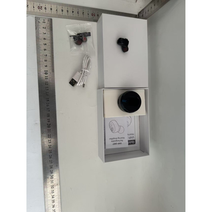 Aparat Auditiv Intraauricular In-Ear, , Amplificator de sunet pentru Auz, Minuscul Design Nou, 14 x 10 x 3.8 cm, 116 gr, Negru [4]