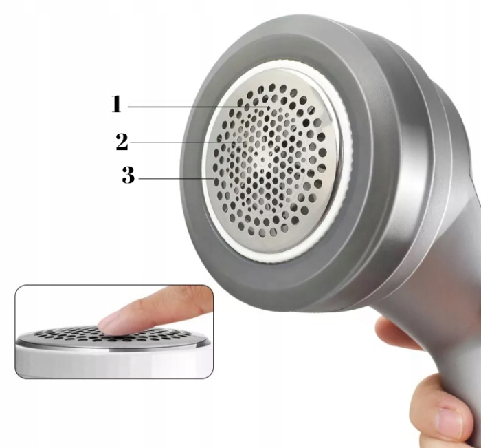 Aparat de curatat scame, 3 trepte, afisaj LCD, incarcare USB, pentru toate tipurile tesaturi [2]