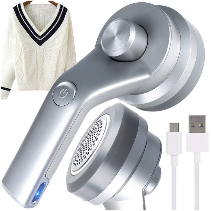 Aparat de curatat scame, 3 trepte, afisaj LCD, incarcare USB, pentru toate tipurile tesaturi [4]