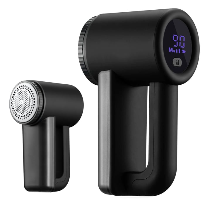 Aparat de curatat scame, 3 trepte, afisaj LCD, incarcare USB, pentru toate tipurile tesaturi [1]