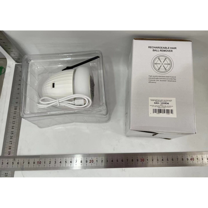 Aparat de Scame 2 in 1, , Curatare Haine si Lampa de Veghe, 3 Trepte, Incarcare Tip C, 4 W, 9 x 10 cm, Alb [2]