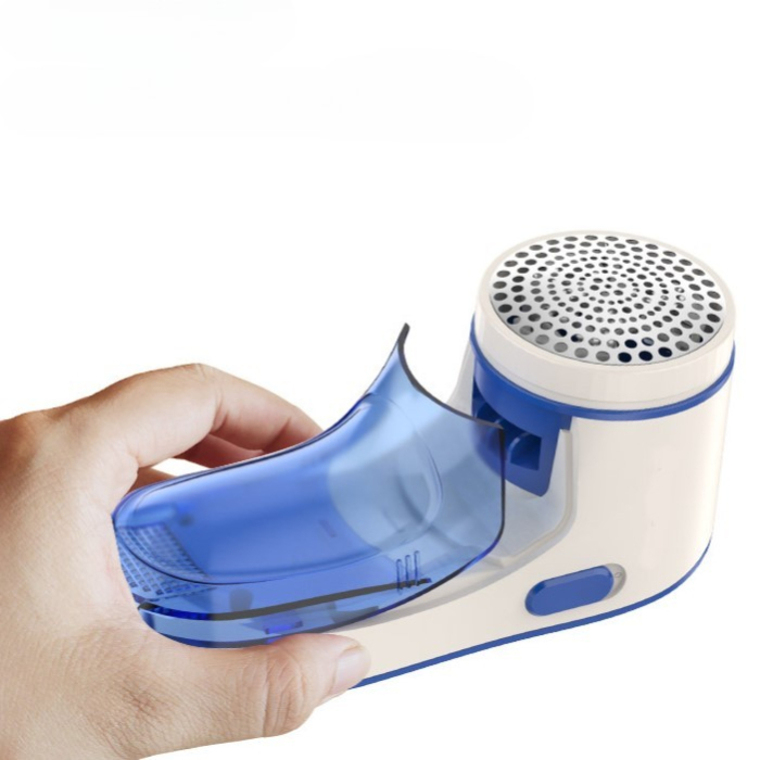 Aparat Pentru Curatat Scame, Par Si Praf, , Pentru Diferite Tipuri De Material, Cu Lame Din Otel Inoxidabil, Incarcare Prin USB Type-C, Cu Perie De Curatare si Cablu USB Incluse, Albastru, 15 x 7 cm [6]