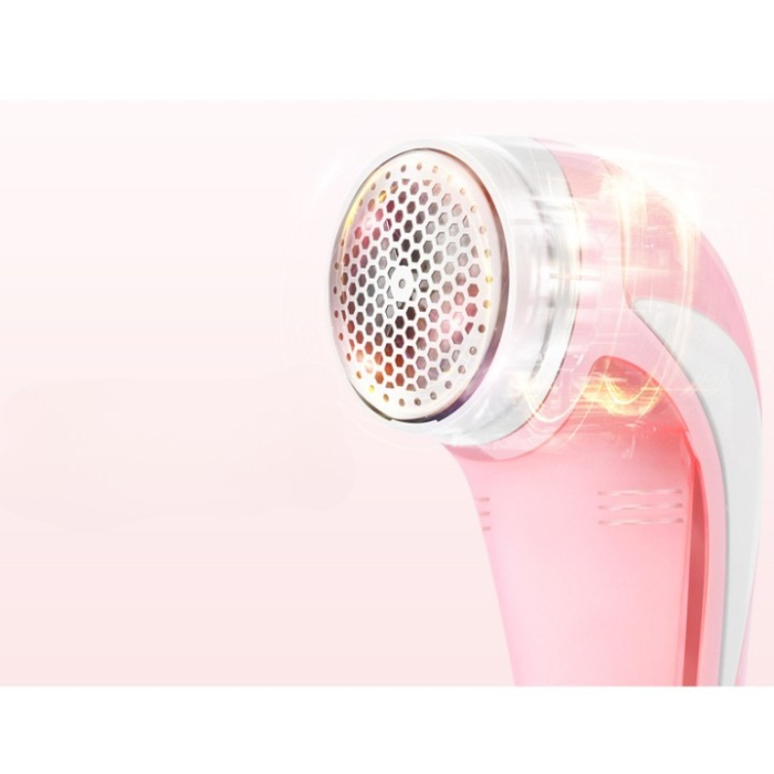 Aparat Pentru Curatat Scame, Par Si Praf, , Pentru Diferite Tipuri De Material, Cu Lame Din Otel Inoxidabil, Incarcare Prin USB Type-C, Cu Perie De Curatare si Cablu USB Incluse, 13.5x9 cm, Roz [3]